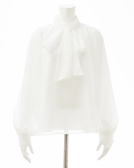 INGNI（イング） ボウタイブラウス ｵﾌﾎﾜｲﾄ