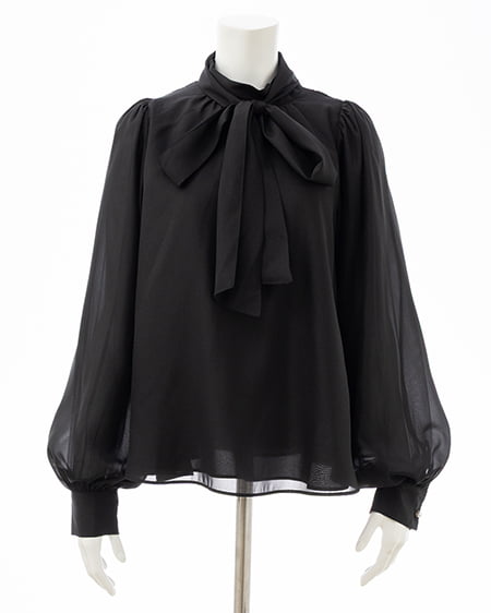 INGNI（イング） ボウタイブラウス ｸﾛ