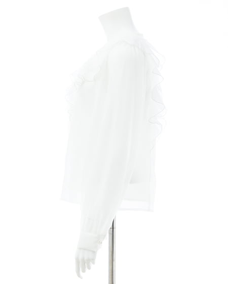 INGNI(イング) フリルブラウス オフホワイト