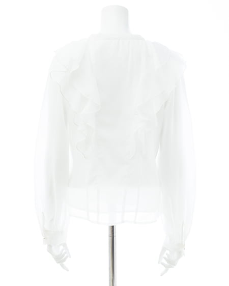 INGNI(イング) フリルブラウス オフホワイト