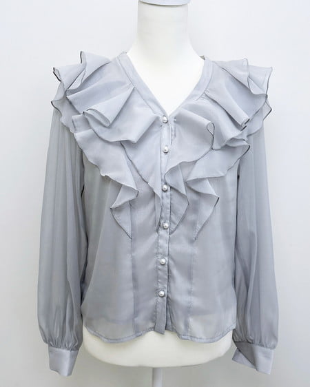 【INGNI SOELA】新作 フリルブラウス