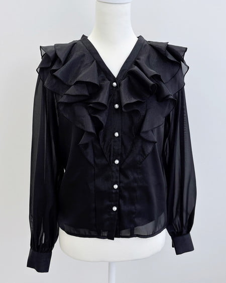 【INGNI SOELA】新作 フリルブラウス