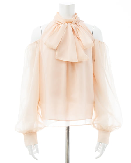 INGNI(イング) 肩開きブラウス ピンク