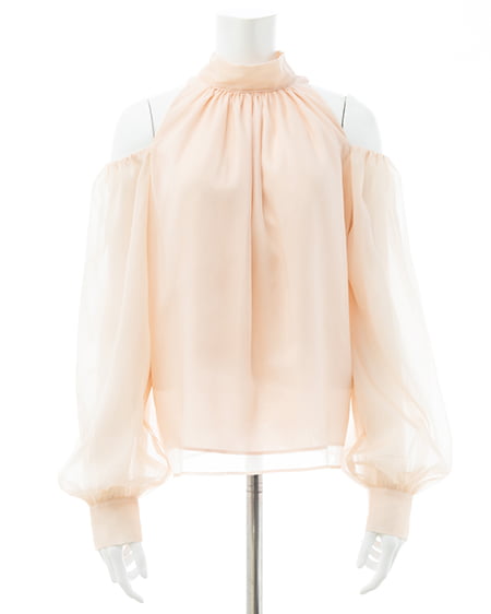 INGNI(イング) 肩開きブラウス ピンク