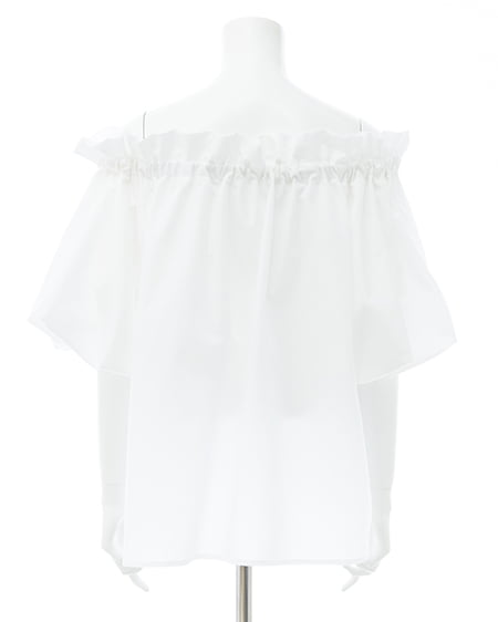 INGNI（イング） 2Wayギャザーオフショルブラウス ｵﾌﾎﾜｲﾄ