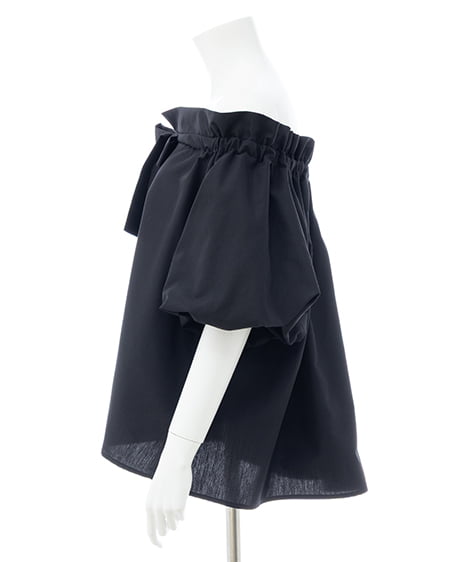 INGNI（イング） 2Wayギャザーオフショルブラウス ｸﾛ