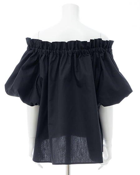 INGNI（イング） 2Wayギャザーオフショルブラウス ｸﾛ