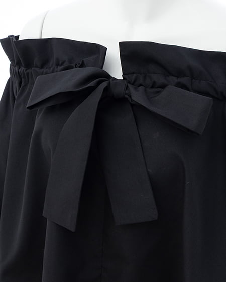 INGNI（イング） 2Wayギャザーオフショルブラウス ｸﾛ