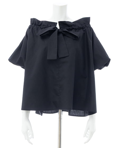 INGNI（イング） 2Wayギャザーオフショルブラウス ｸﾛ