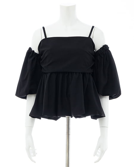 INGNI（イング） マルチWAYバルーンスリーブチュニック ｸﾛ