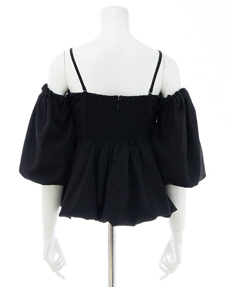 INGNI（イング） マルチWAYバルーンスリーブチュニック ｸﾛ