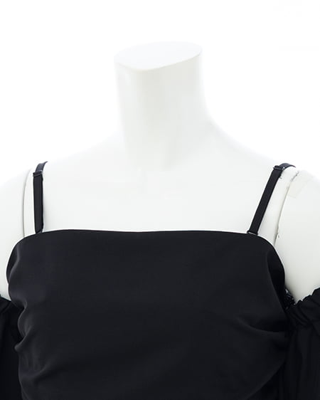 INGNI（イング） マルチWAYバルーンスリーブチュニック ｸﾛ