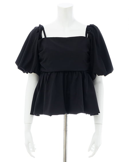 INGNI（イング） マルチWAYバルーンスリーブチュニック ｸﾛ