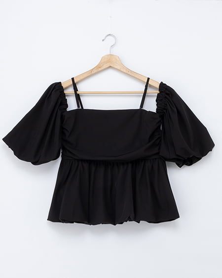 【INGNI SOELA】マルチWAYバルーンスリーブチュニック