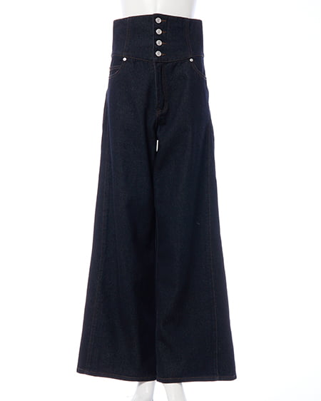 INGNI（イング） 2Wayハイウエストデニムパンツ ｲﾝﾃﾞｨｺﾞ