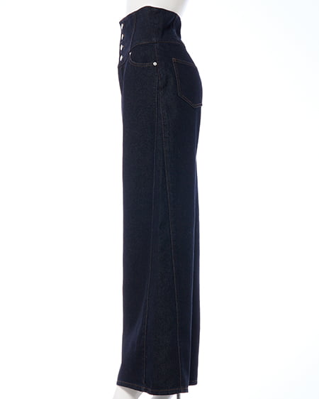 INGNI（イング） 2Wayハイウエストデニムパンツ ｲﾝﾃﾞｨｺﾞ