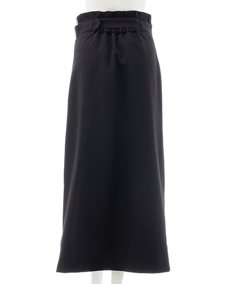 INGNI（イング） 変形バックルIラインスカート ｸﾛ