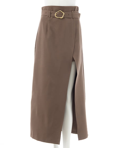 INGNI（イング） 変形バックルIラインスカート ﾓｶ