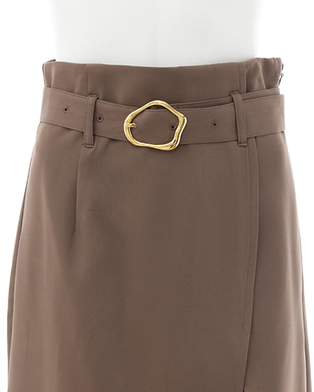 INGNI（イング） 変形バックルIラインスカート ﾓｶ