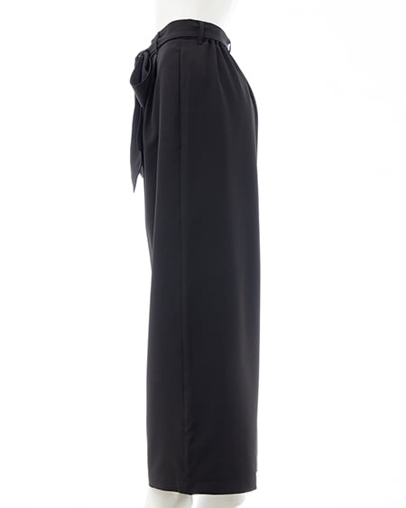 INGNI（イング） リボンワイドパンツ ｸﾛ