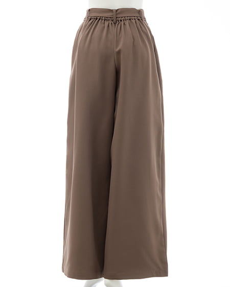 INGNI(イング) リボンワイドパンツ モカ