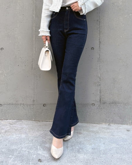 【2026年新作】【プレミアムライン INGNI SOELA】フレアデニムパンツ／A