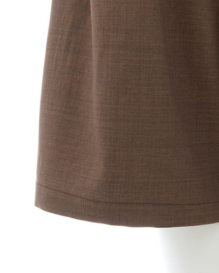 INGNI（イング） リネンライクベルト付ショートパンツ(セットアップ対応) ﾌﾞﾗｳﾝ