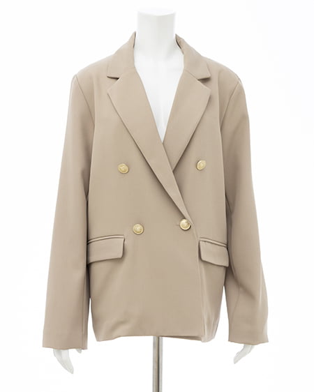 INGNI（イング） 金ボタンテーラードジャケット ﾗｲﾄﾍﾞｰｼﾞｭ