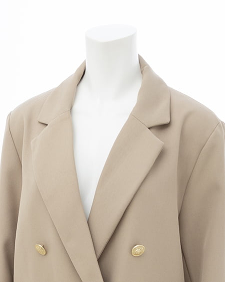 INGNI（イング） 金ボタンテーラードジャケット ﾗｲﾄﾍﾞｰｼﾞｭ