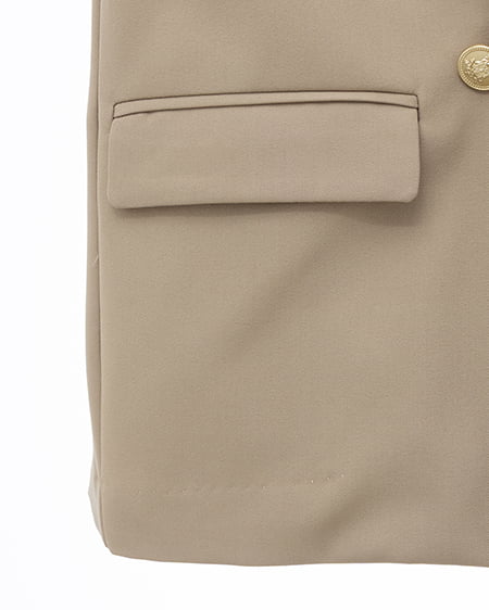 INGNI（イング） 金ボタンテーラードジャケット ﾗｲﾄﾍﾞｰｼﾞｭ