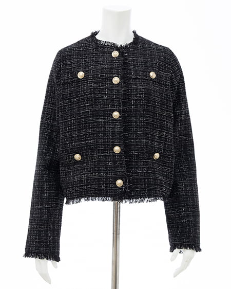 INGNI（イング） ツイードジャケット ｸﾛ
