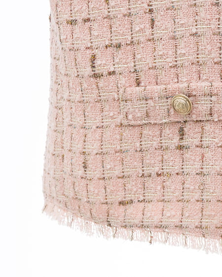 INGNI（イング） ツイードジャケット ﾋﾟﾝｸﾍﾞｰｼﾞｭ