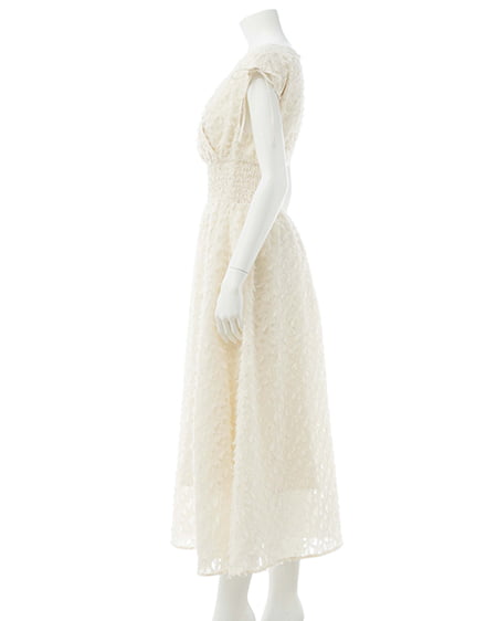 INGNI（イング） ジャガードフリンジワンピース ｱｲﾎﾞﾘｰ