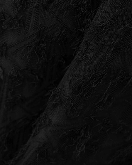 INGNI（イング） ジャガードフリンジワンピース ｸﾛ