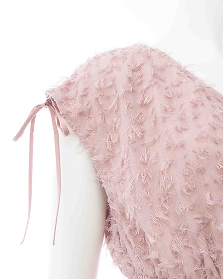 INGNI（イング） ジャガードフリンジワンピース ﾋﾟﾝｸ