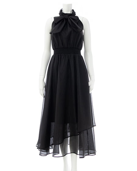 INGNI（イング） ラメシアーアメスリワンピース ｸﾛ