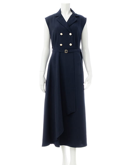 【INGNI SOELA】金ボタントレンチワンピース