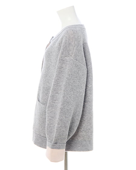 INGNI（イング） バイカラーニットカーディガン ｸﾞﾚｰ/ﾋﾟﾝｸ