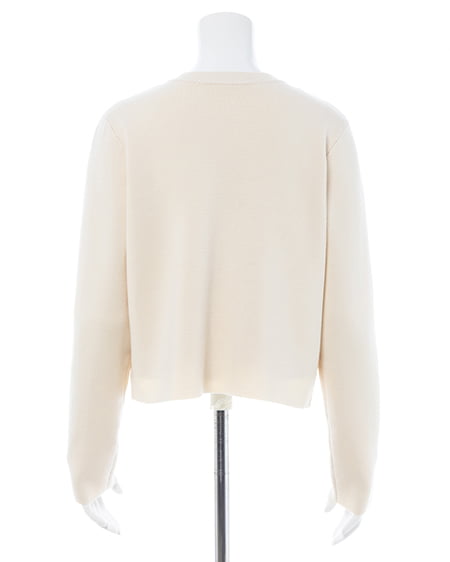 INGNI(イング) 金ボタンスポンディッシュニットカーディガン アイボリー