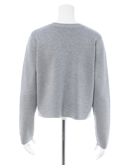 INGNI（イング） 金ボタンスポンディッシュニットカーディガン ｸﾞﾚｰ