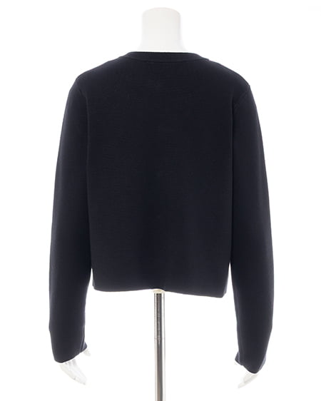 INGNI(イング) 金ボタンスポンディッシュニットカーディガン クロ