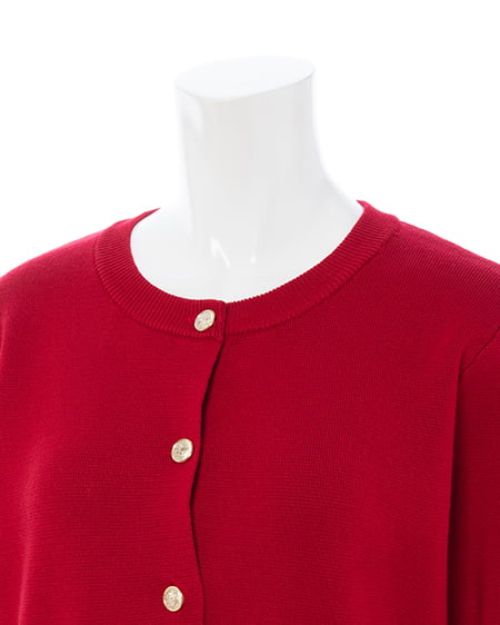 INGNI（イング） 金ボタンスポンディッシュニットカーディガン ｱｶ