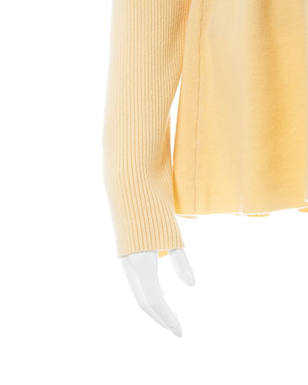 INGNI（イング） 金ボタンペプラムニットカーディガン ｲｴﾛｰ