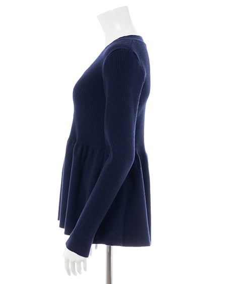 INGNI(イング) 金ボタンペプラムニットカーディガン コン