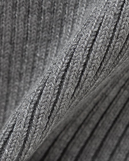 INGNI（イング） レースリブニットカーディガン ｸﾞﾚｰ