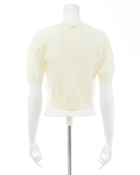 INGNI（イング） レースカラー半袖ニット ｱｲﾎﾞﾘｰ