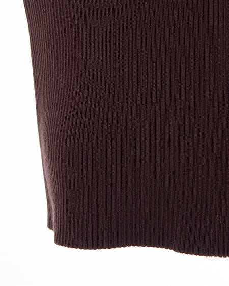 INGNI（イング） バイカラーヘンリーネックフレアスリーブニット ﾌﾞﾗｳﾝ/ﾌﾞﾙｰ