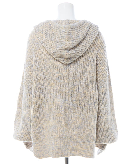 INGNI（イング） ルーズニットパーカー ｱｲﾎﾞﾘｰ