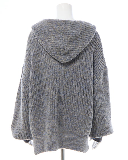 INGNI（イング） ルーズニットパーカー ｸﾞﾚｰ