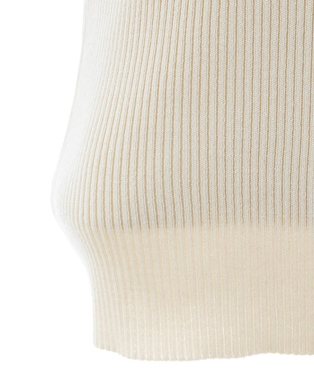 INGNI（イング） チュールオフショルダブルフリル半袖ニット ｱｲﾎﾞﾘｰ/ｱｲﾎﾞﾘｰ